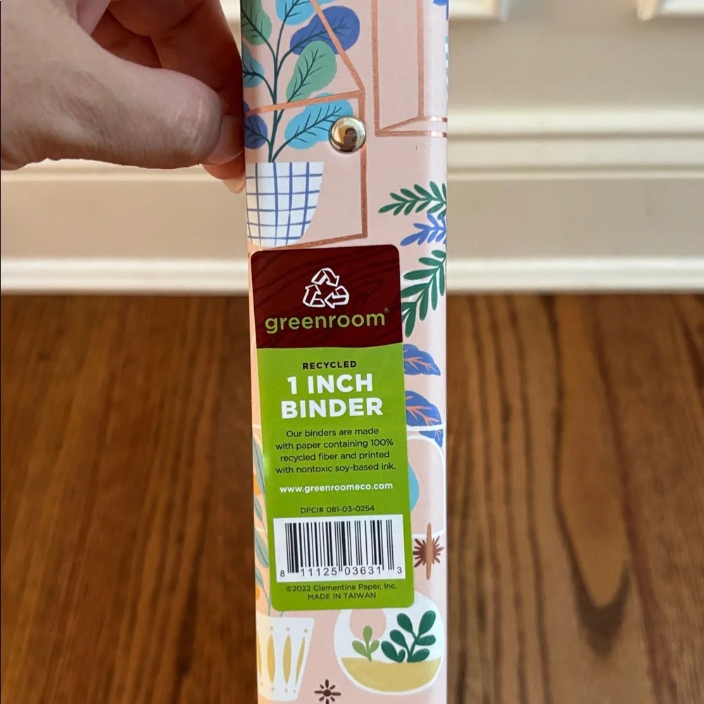 Set of 2 Binders -Floral and Botanical Patterned Binders New